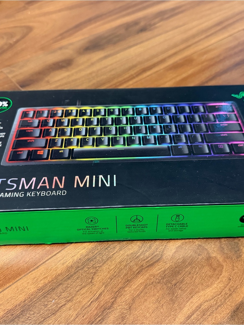 Razer Huntsman Mini RGB Gaming Keyboard - Black with Rainbow Lighting